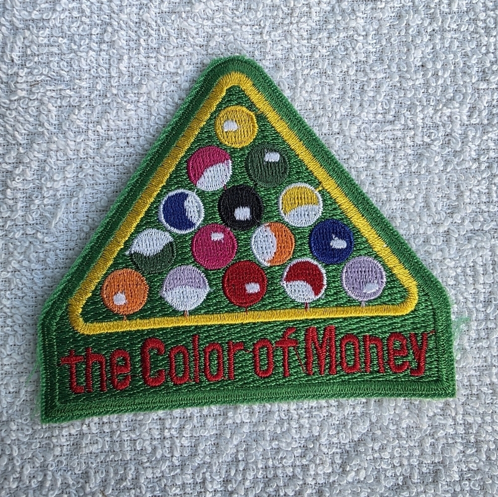 Disney Green and Yellow 'The Color of Money' Embroidered Patch Rare Cast Member